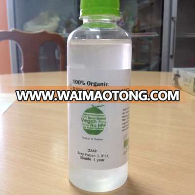 organic coconut water in pet bottles